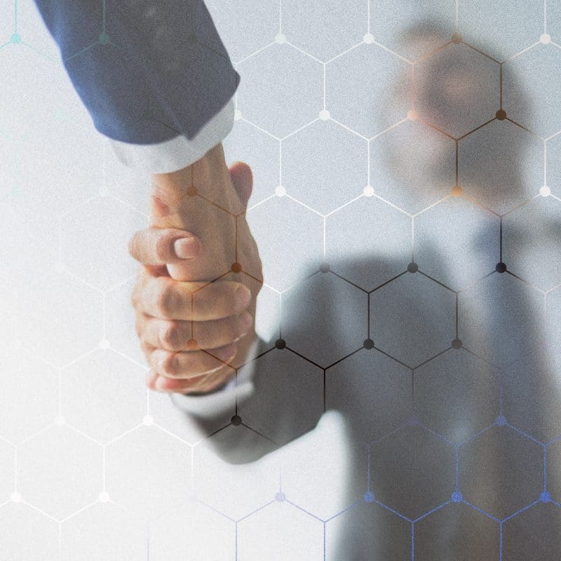 people shaking hands business agreement background