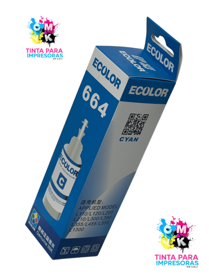 Tinta Genérica Epson 664 Azul